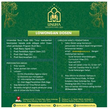 Lowongan Dosen
